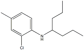 2-chloro-N-(heptan-4-yl)-4-methylaniline Struktur