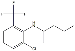 2-chloro-N-(pentan-2-yl)-6-(trifluoromethyl)aniline Struktur