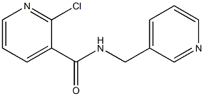 2-chloro-N-(pyridin-3-ylmethyl)pyridine-3-carboxamide Struktur