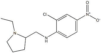 2-chloro-N-[(1-ethylpyrrolidin-2-yl)methyl]-4-nitroaniline Struktur