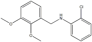 2-chloro-N-[(2,3-dimethoxyphenyl)methyl]aniline Struktur