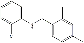 2-chloro-N-[(2,4-dimethylphenyl)methyl]aniline Struktur