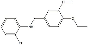 2-chloro-N-[(4-ethoxy-3-methoxyphenyl)methyl]aniline Struktur