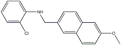 2-chloro-N-[(6-methoxynaphthalen-2-yl)methyl]aniline Struktur