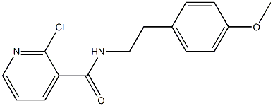 2-chloro-N-[2-(4-methoxyphenyl)ethyl]pyridine-3-carboxamide Struktur