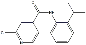 2-chloro-N-[2-(propan-2-yl)phenyl]pyridine-4-carboxamide Struktur