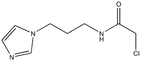 2-chloro-N-[3-(1H-imidazol-1-yl)propyl]acetamide Struktur