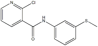 2-chloro-N-[3-(methylsulfanyl)phenyl]pyridine-3-carboxamide Struktur