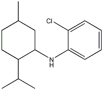 2-chloro-N-[5-methyl-2-(propan-2-yl)cyclohexyl]aniline Struktur