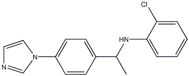 2-chloro-N-{1-[4-(1H-imidazol-1-yl)phenyl]ethyl}aniline Struktur