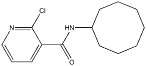 2-chloro-N-cyclooctylpyridine-3-carboxamide Struktur