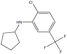 2-chloro-N-cyclopentyl-5-(trifluoromethyl)aniline Struktur