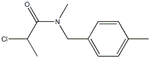 2-chloro-N-methyl-N-[(4-methylphenyl)methyl]propanamide Struktur