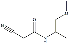 2-cyano-N-(1-methoxypropan-2-yl)acetamide Struktur