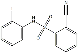 2-cyano-N-(2-iodophenyl)benzene-1-sulfonamide Struktur