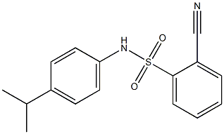 2-cyano-N-[4-(propan-2-yl)phenyl]benzene-1-sulfonamide Struktur