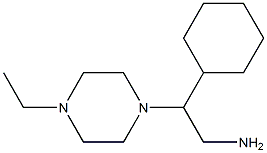 2-cyclohexyl-2-(4-ethylpiperazin-1-yl)ethanamine Struktur