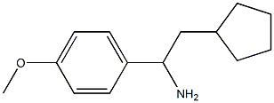 2-cyclopentyl-1-(4-methoxyphenyl)ethanamine Struktur