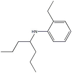 2-ethyl-N-(heptan-4-yl)aniline Struktur