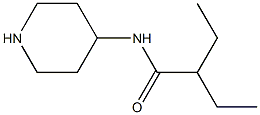 2-ethyl-N-(piperidin-4-yl)butanamide Struktur