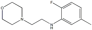 2-fluoro-5-methyl-N-[2-(morpholin-4-yl)ethyl]aniline Struktur