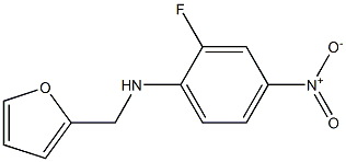 2-fluoro-N-(furan-2-ylmethyl)-4-nitroaniline Struktur