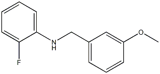 2-fluoro-N-[(3-methoxyphenyl)methyl]aniline Struktur