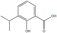 2-hydroxy-3-(propan-2-yl)benzoic acid Struktur