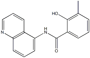 2-hydroxy-3-methyl-N-(quinolin-5-yl)benzamide Struktur