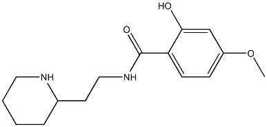 2-hydroxy-4-methoxy-N-(2-piperidin-2-ylethyl)benzamide Struktur