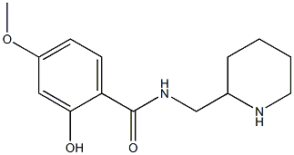 2-hydroxy-4-methoxy-N-(piperidin-2-ylmethyl)benzamide Struktur