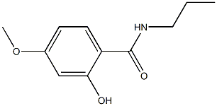 2-hydroxy-4-methoxy-N-propylbenzamide Struktur