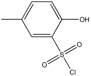 2-hydroxy-5-methylbenzenesulfonyl chloride Struktur