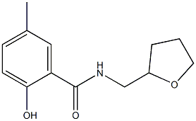 2-hydroxy-5-methyl-N-(oxolan-2-ylmethyl)benzamide Struktur