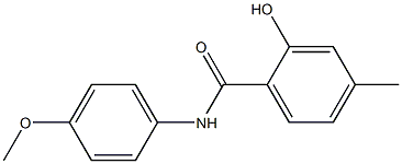 2-hydroxy-N-(4-methoxyphenyl)-4-methylbenzamide Struktur