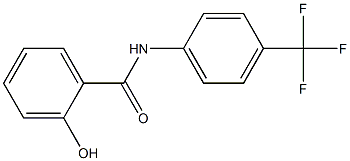 2-hydroxy-N-[4-(trifluoromethyl)phenyl]benzamide Struktur