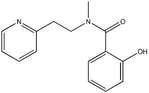 2-hydroxy-N-methyl-N-[2-(pyridin-2-yl)ethyl]benzamide Struktur