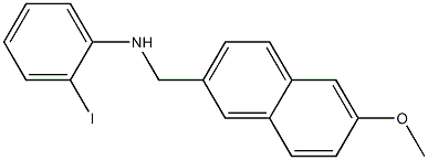 2-iodo-N-[(6-methoxynaphthalen-2-yl)methyl]aniline Struktur