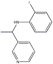 2-iodo-N-[1-(pyridin-3-yl)ethyl]aniline Struktur