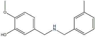 2-methoxy-5-({[(3-methylphenyl)methyl]amino}methyl)phenol Struktur