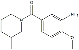 2-methoxy-5-[(3-methylpiperidin-1-yl)carbonyl]aniline Struktur