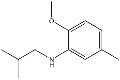 2-methoxy-5-methyl-N-(2-methylpropyl)aniline Structure