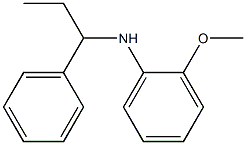 2-methoxy-N-(1-phenylpropyl)aniline Struktur