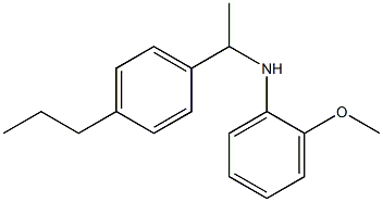 2-methoxy-N-[1-(4-propylphenyl)ethyl]aniline Struktur