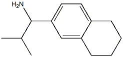 2-methyl-1-(5,6,7,8-tetrahydronaphthalen-2-yl)propan-1-amine Struktur