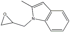 2-methyl-1-(oxiran-2-ylmethyl)-1H-indole Struktur