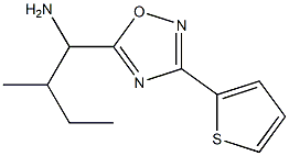 2-methyl-1-[3-(thiophen-2-yl)-1,2,4-oxadiazol-5-yl]butan-1-amine Struktur