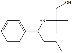 2-methyl-2-[(1-phenylbutyl)amino]propan-1-ol Struktur