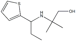 2-methyl-2-{[1-(thiophen-2-yl)propyl]amino}propan-1-ol Struktur