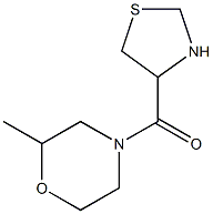 2-methyl-4-(1,3-thiazolidin-4-ylcarbonyl)morpholine Struktur